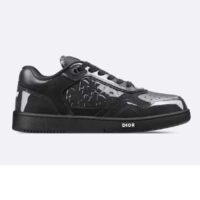 Dior Unisex CD B27 Low-Top Sneaker Black Patent Calfskin Dior Oblique Gravity Leather (6)