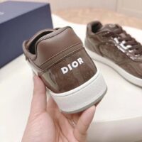 Dior Unisex CD B27 Low-Top Sneaker Plum Patent Calfskin Dior Oblique Gravity Leather (10)