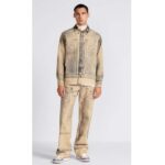 Dior Unisex CD B57 Mid-Top Sneaker Blue Cream Smooth Calfskin Beige Suede – Bild 10