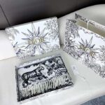 Dior Unisex CD Toile De Jouy Sauvage Scarf Navy Blue Cashmere and Wool - Imagen 6