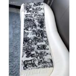 Dior Unisex CD Toile De Jouy Sauvage Scarf Navy Blue Cashmere and Wool - Imagen 2