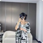 Dior Unisex CD Toile De Jouy Sauvage Scarf Navy Blue Cashmere and Wool - Imagen 12