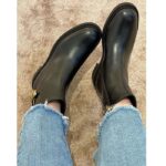 Dior Women CD 30 Montaigne Ankle Boot Black Calfskin Leather - Imagen 16