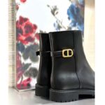 Dior Women CD 30 Montaigne Ankle Boot Black Calfskin Leather - Imagen 11