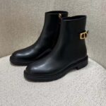 Dior Women CD 30 Montaigne Ankle Boot Black Calfskin Leather - Imagen 8