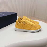 Dior Women CD B27 Low-Top Sneaker Yellow Patent Calfskin Dior Oblique Gravity Leather (11)