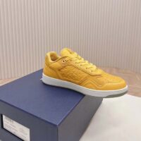 Dior Women CD B27 Low-Top Sneaker Yellow Patent Calfskin Dior Oblique Gravity Leather (11)