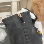 Dior Women CD C'est Dior Heeled Ankle Boot Black Suede Calfskin 8 CM Heel - Image 10