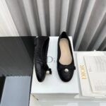 Dior Women CD Dior Ballet Flat Black Quilted Cannage Calfskin - Imagen 5