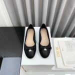 Dior Women CD Dior Ballet Flat Black Quilted Cannage Calfskin - Imagen 4