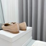 Dior Women CD Dior Ballet Flat Nude Quilted Cannage Calfskin - Imagen 5