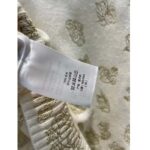 Dior Women CD Embroidered Cardigan Wool Cashmere Knit Gold-Tone White Gradient Butterflies Motif - Image 10