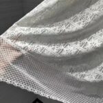 Dior Women CD Flared Mid-Length Skirt Ecru Technical Cotton Lace Star Motif - immagine 8