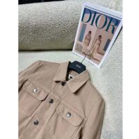Dior Women CD Jacket Beige Cotton Denim Multicolor Butterfly Around The World Motif (5)