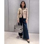 Dior Women CD Jacket Beige Cotton Denim Multicolor Butterfly Around The World Motif - immagine 12