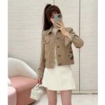 Dior Women CD Jacket Beige Cotton Denim Multicolor Butterfly Around The World Motif - immagine 14