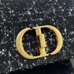 Dior Women CD Medium Dior Caro Bag Black Cannage Tweed - Image 6