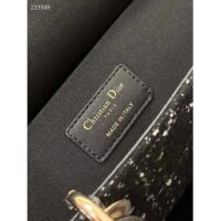 Dior Women CD Medium Lady D-Joy Bag Black Cannage Tweed (1)