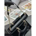 Dior Women CD Medium Lady D-Joy Bag Black Cannage Tweed – Image 7