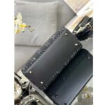 Dior Women CD Medium Lady D-Lite Bag Black Cannage Tweed - Image 8