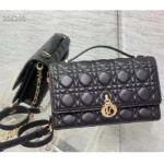 Dior Women CD Miss Dior Top Handle Bag Black Cannage Lambskin – Bild 3