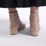 Dior Women CD Naughtily-D Heeled Ankle Boot Embroidered Signature Suede Calfskin Laces – Image 14