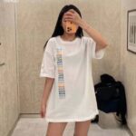 Dior Women CD Relaxed-Fit T-Shirt White Slub Organic Cotton Jersey – Image 11