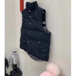 Dior Men CD Reversible Sleeveless Down Jacket Blue Ecru Oblique Quilted Technical Taffeta - immagine 6