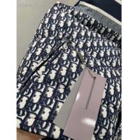 Dior Women CD Reversible Sleeveless Down Jacket Blue Ecru Oblique Quilted Technical Taffeta (3)
