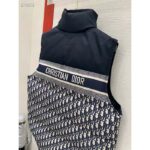 Dior Men CD Reversible Sleeveless Down Jacket Blue Ecru Oblique Quilted Technical Taffeta - immagine 7