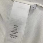 Dior Women CD T-Shirt White Cotton Jersey Gold-Tone Butterfly Around The World Motif - Image 7