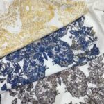 Dior Women CD T-Shirt White Cotton Jersey Gold-Tone Butterfly Around The World Motif - Image 6