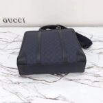Gucci GG Unisex Ophidia Medium Tote Bag Blue Black GG Supreme Tender Canvas - Image 5