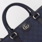 Gucci GG Unisex Ophidia Medium Tote Bag Blue Black GG Supreme Tender Canvas - Image 9