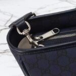 Gucci GG Unisex Ophidia Medium Tote Bag Blue Black GG Supreme Tender Canvas - Image 8
