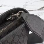 Gucci GG Unisex Ophidia Medium Tote Bag Grey Black GG Supreme Tender Canvas - Image 8