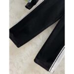 Gucci GG Men Cotton Jersey Zip Jacket Black Lightweight Felted Point Collar Long Sleeves - Image 8