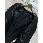 Gucci GG Women Tweed Mélange Jacket Black Self-Covered Buttons Interlocking G Lined V-Neck - Image 7