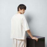 Gucci Men GG Cotton Jersey Interlocking Graffiti T-Shirt Off White Crewneck Dropped Shoulder Short Sleeves - Image 11