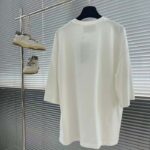 Gucci Men GG Cotton Jersey Interlocking Graffiti T-Shirt Off White Crewneck Dropped Shoulder Short Sleeves - Image 3