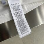 Gucci Men GG Cotton Jersey Interlocking Graffiti T-Shirt Off White Crewneck Dropped Shoulder Short Sleeves - Image 8