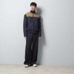 Gucci Men GG Nylon Canvas Zip Jacket Dark Blue Interlocking G Embroidered High Neck - Imagen 9
