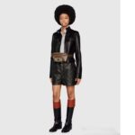 Gucci Unisex Belt Bag Interlocking G Beige Ebony GG Supreme Canvas Brown Leather - Image 12