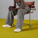 Gucci Unisex Distressed Effect Sneaker Off White Leather Interlocking G Rubber Flat – Bild 12