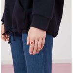 Gucci Unisex GG Heart Ring Interlocking G 925 Sterling Silver Red Enamel - immagine 8