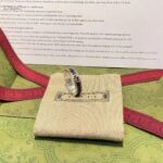 Gucci Unisex GG Ring Interlocking G 925 Sterling Silver Black Enamel Decorative Ridge - Image 3