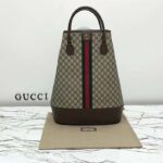 Gucci Unisex GG Savoy Duffle Bag Beige Ebony GG Supreme Canvas - Image 2