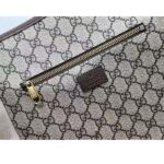 Gucci Unisex GG Savoy Duffle Bag Beige Ebony GG Supreme Canvas - Image 8