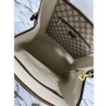 Gucci Unisex GG Savoy Duffle Bag Beige Ebony GG Supreme Canvas - Image 6