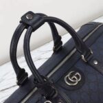 Gucci Unisex GG Savoy Small Duffle Bag Blue Black GG Supreme Canvas - Imagen 10